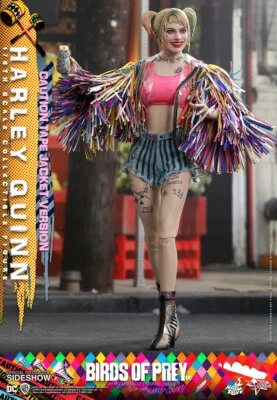 HOT TOYS Harley Quinn Caution Tape Jacket Birds of Prey 1/6th Scale Figure NEW!!