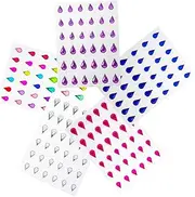 Vaguelly 5Sheets DIY Face Gems Stickers for Self Adhesive Rhinestones for Eye Makeup Body Art Nail Decoration Jewels for Performances and Crafts