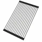 Over the Sink Multipurpose Roll-Up Dish Drying Rack Pan Bottle Food Drainer Mat