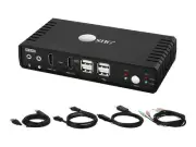 SIIG 2 Port 4K HDMI 2.0 Dual-Head Console KVM Switch with USB 2.0 (cekv0911s1)