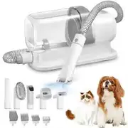 Pet Grooming Vacuum Kit with Large Capacity, Dog Brush, Dust Cup, Pet Hair Vacuum Cleaner, 2.3L Capacity