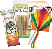 Meowijuana | Get Higher Bundle | Get Higher Kite, King Size Catnip Joints, and Whisker Tickle | Promotes Play and Cat Health | Includes Organic Catnip | Feline and Cat Lover Approved
