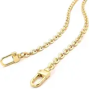 [NEXT FASHION] Oval Purse Chain Flat Gold Light Weight Crossbody Shoulder Strap Polished Quality 8" - 48"