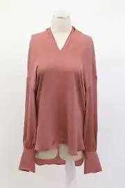 NWT$1925 Brunello Cucinelli Womens 100% Silk Sparkly Bead Trim Halter Top M A191