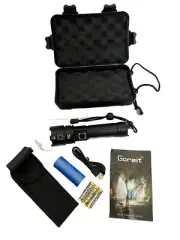 Goreit Flashlights High Lumens Rechargeable, 200000 Lumen G1476 LED Flashlight