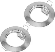 MOBUTOFU 2pcs Recessed Lighting Frame Fitting Heavy Duty Downlight Trim Ring for MR16 Bulbs Spotlight Down Light Holders Recessed Light Fixtures Light Fittings