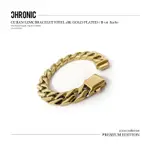 CHRONIC CUBAN LINK BRACELET STEEL 18K GOLD PLATED / B-06