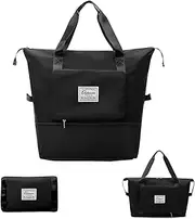 [Orshawer] Large Capacity Folding Travel Bag, Portable Waterproof Carry-On Tote Bag Overnight Bag for Women Travel Duffle Bag