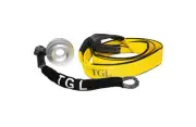 Snatch Block Winch Pulley Ring with Recovery Soft Shackle, 3" Tree Saver Heav...