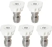 Pressure Washer Tips | 5X Power Washer Head - Wear-Resistant Quick Connector Spray Tips Set for Garden, Yard, Driveways and Patios