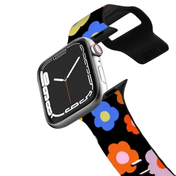 Apple Watch Series 7-9 (41mm) Impact Band Rainbow Flowers by Kristen Peers