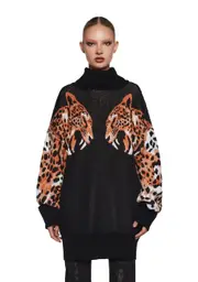 [Current Mood] Feline Finesse Oversized Sweater