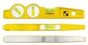 Stabila 166724 25 cm Torpedo Type 81 SV REM W45 Spirit Level With Bag - Yello