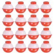 0.75 Inch Fishing Bobbers, 16 Pack Plastic Push Button Round Fishing Float