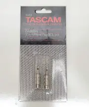 Pair Of Vintage Tascam Male 3.5mm Phone Plug to Female RCA Jacks - TEAC Pro