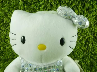 【震撼精品百貨】Hello Kitty 凱蒂貓 KITTY絨毛娃娃-亮片銀天使 震撼日式精品百貨