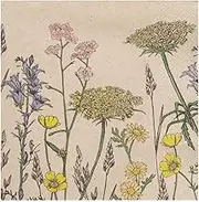 Talking Tables Recycled Paper Floral Napkins | Pretty Serviettes Eco-Friendly Disposable Party Tableware for Spring, Easter, Birthday, 20 Pack, Made by, Blue,Green,Yellow