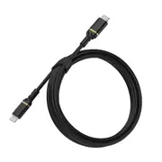 OtterBox Fast Charge & Data Transfer Cable Lightning to USB-C Shimmer 78-52647 Black - 2m
