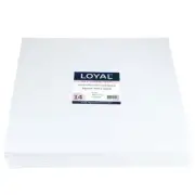 14in Square 10mm Masonite Cake Board - White