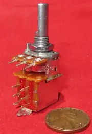Alpha 5K OHM Reverse Log / Antilog Push-Pull Potentiometer DPDT Switch Pot CO