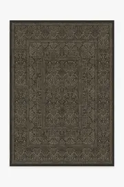 150' x 215' | Machine Washable Runner Rug | Kid & Pet Friendly | Indoor Rug | Bluebell Soft Black Rug by Morris & Co. | Ruggable