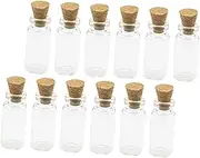 COMNESTBI 100Pcs Transparent Cork Bottles Hanging Vials for DIY Crafts Party Favors Safe Bottles with Cork Stoppers for and Decoration