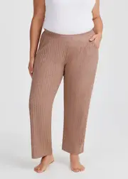 [Taking Shape] Taking Shape Cosy Rib Lounge Pant Size 26 in Mocha - Plus Size Women's Clothing Mocha