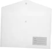 FUNNETOYU 20pcs Plastic Folders for Documents A4 Size Snap Button Easy Open and Close Office Supplies
