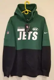 NEW YORK JETS NIKE 2020 Sideline Impact Lockup Performance Hoodie Men's XL