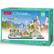 Cubic Fun City Line Bavaria Kids/Childrens 3D Puzzle 48x22.4x26.9cm 8y+