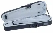GEWA Violin Case, Aspirante, Shaped, 4/4 Carbon-Optic Black/Anthracite Full Size