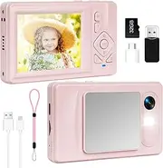Digital Camera 4K - 48MP UHD Autofocus with 2.83" LCD Screen, 18X Digital Zoom Anti-Shake Photography Vlogging Compact Camera with 32gb SD Card for Kids Students Beginners Teens