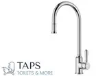 Clasico Series-Gooseneck Pull-Out Kitchen/Laundry Mixer- CHROME