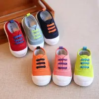 在飛比找Yahoo!奇摩拍賣優惠-帆布鞋春秋兒童帆布鞋男童女童寶寶球鞋小童懶人鞋子1-3歲2幼