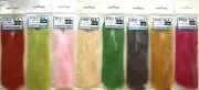 8x FOXY SILK SYNTHETIC EP MIGHTY FIBER streamer fly tying materials Set 8 col