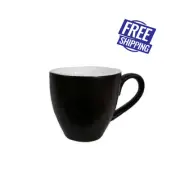 6x Coffee Cup Black 200mL Bevande Cono Tea Cups Cappuccino Hot Chocolate
