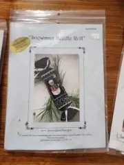 Vintage Snowman Needle Roll Needlework Kit, Lorri Birmingham Designs
