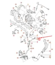 New AUDI A1 8X Turbocharger Supply Pipe 04L145771J