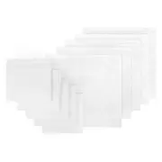 LINENOVA 100% Cotton Face Towels Washers Set(10 Pack) - White