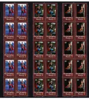 CHRISTOPHER REEVE SUPERMAN SET OF 3 MINT VIGNETTE STAMP STRIPS 2