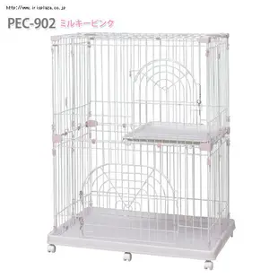 愛麗思 IRIS 三層高級電鍍寵物籠 多層貓籠 室內籠 PEC-903（附輪）清掃好方便，每件7,780元