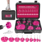 Premium 9-Piece PVC Pipe Reamer Kit, Includes Sizes 1/2", 3/4", 1", 1-1/4", 1-1/