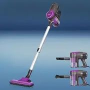 [Devanti] Stick Vacuum Cleaner, Corded Handheld Hand Held Strong Suction Bagless Brushless Handstick, Recharge 500W Compact Dustbuster Sweeper Dust Buster Portable for Home Car Stairs, Purple
