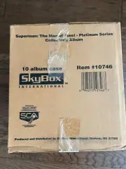 (10 BINDER / CASE) 1994 SUPERMAN PLATINUM FACTORY SEALED (SHRINK-WRAPPED) CASE