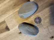 Two Wish (Wishing) Stones banded Rock from Victoria AUSTRALIA
