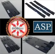 BORON MOWER BLADES TO SUIT SHIBAURA RIDE ON MOWERS 40" 54" 60" 72" DECKS