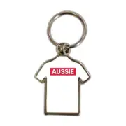 Aussie : Gift Shirt Keychain Australia Australian Red Stripe