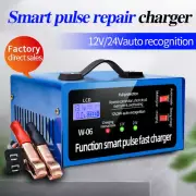12V 24V Smart Battery Charger Digital display activation motorcycle car battery