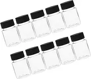 ABOOFAN 10pcs Sample Bottles with Caps Wide Mouth Containers for Laboratory and Home Use Leakproof Small Medicine Storage Versatile Bottles