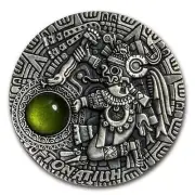2020 Niue 2 oz Silver Antique Sun Gods Tonatiuh
